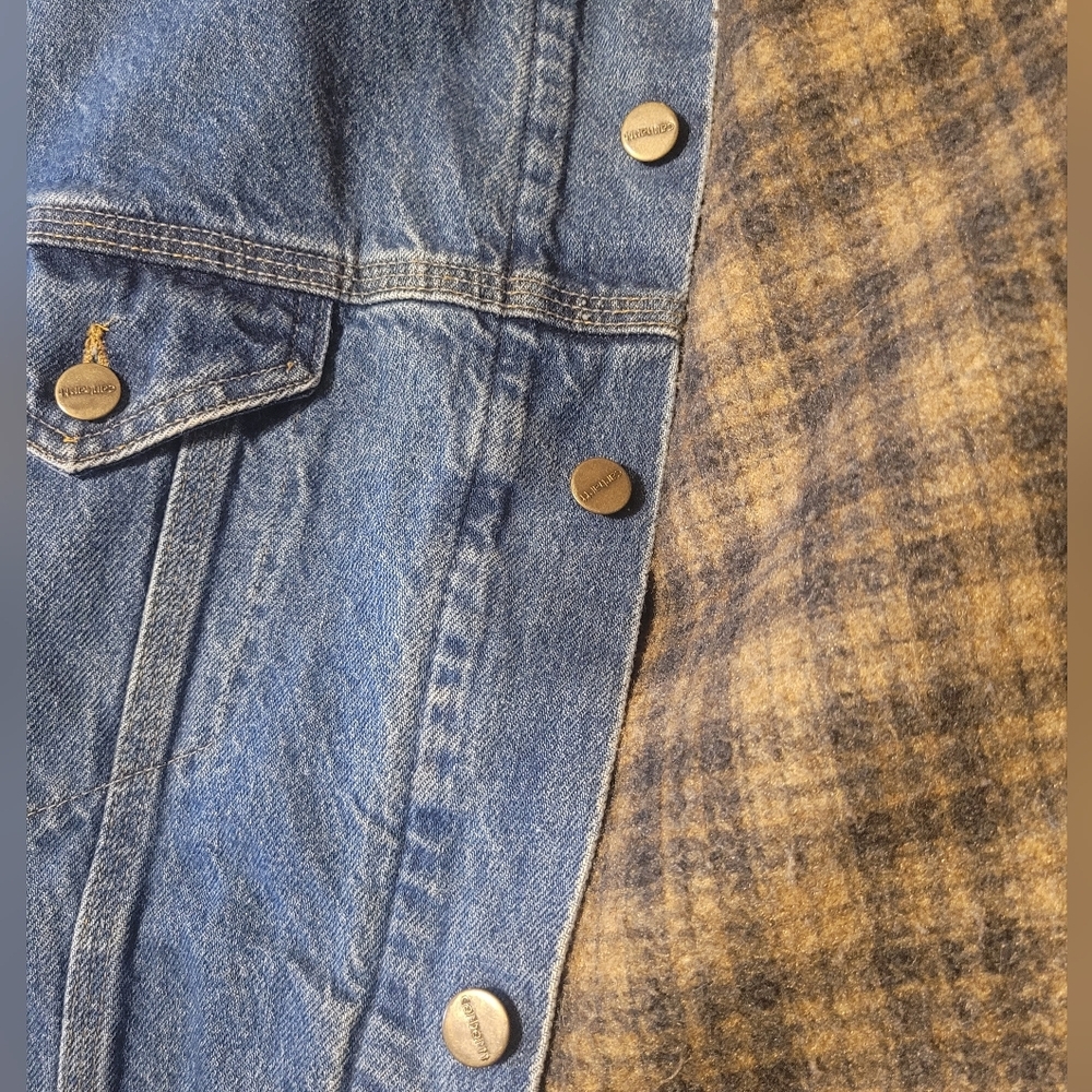 Carhartt Blanket Lined Trucker Denim Jean Work Jacket 4XL Streetwear Vintage Y2k - Picture 6 of 6
